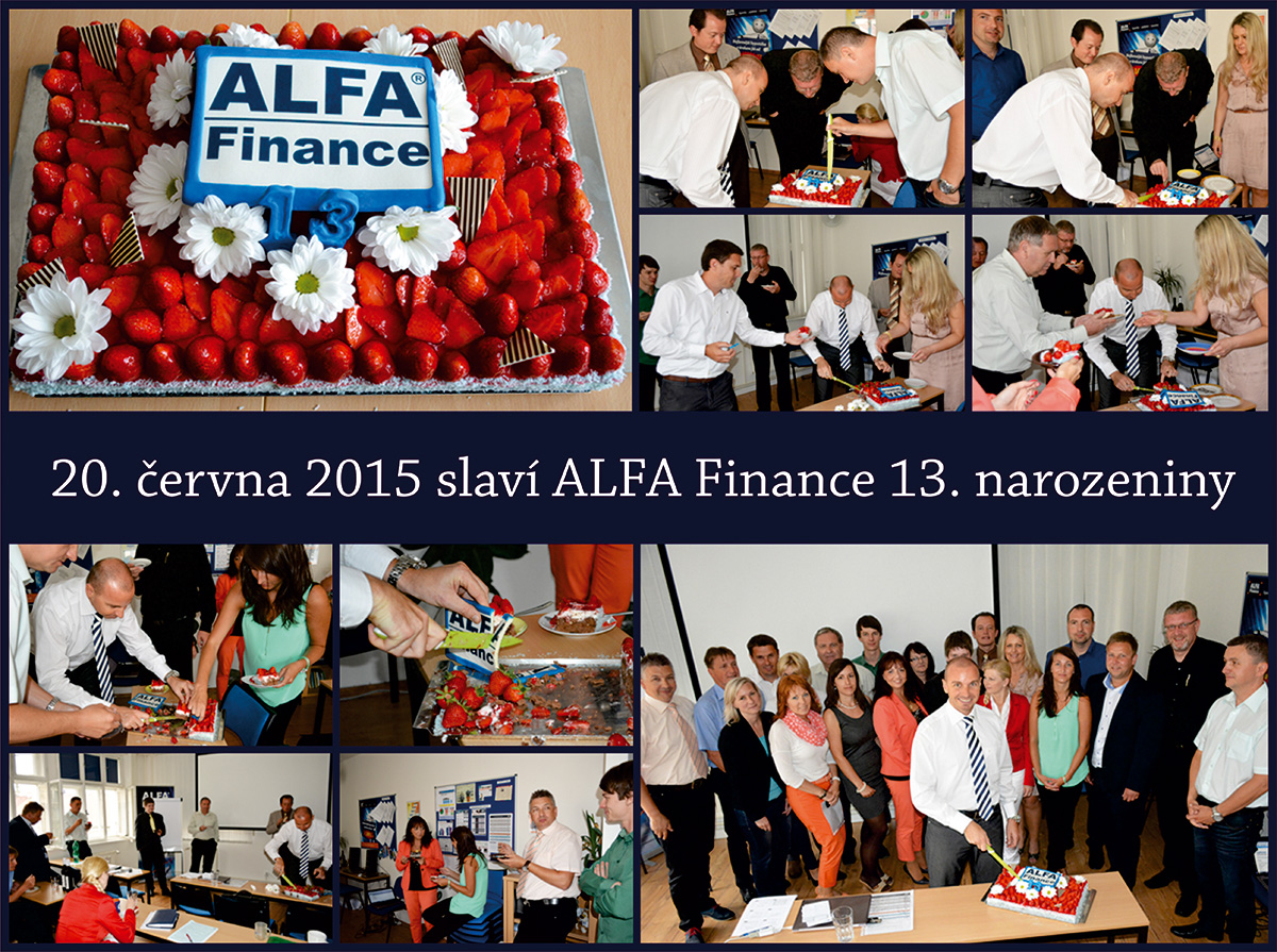 Oslava 13. narozenin ALFA Finance, 2015